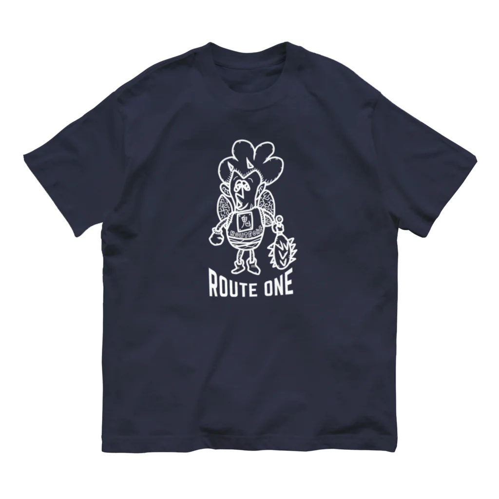 oekaki/ROUTE ONEの蜂鬼のインチちゃん オーガニックコットンTシャツ