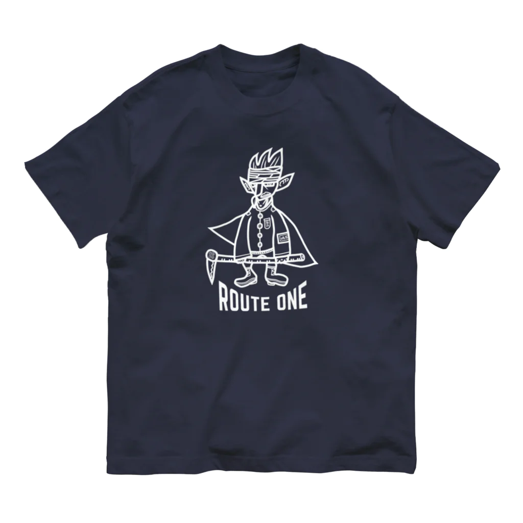 oekaki/ROUTE ONEの地獄学園★生徒会長エンマー オーガニックコットンTシャツ