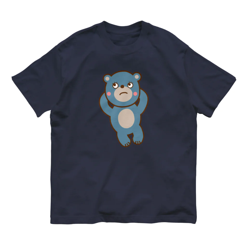 usa100のBふてねくまー オーガニックコットンTシャツ