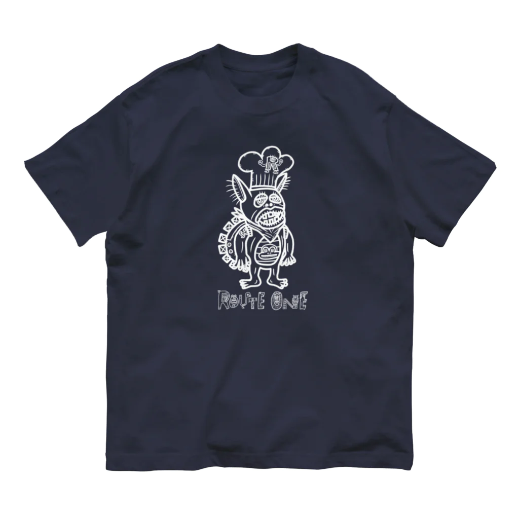 oekaki/ROUTE ONEの料理長ガブロス オーガニックコットンTシャツ