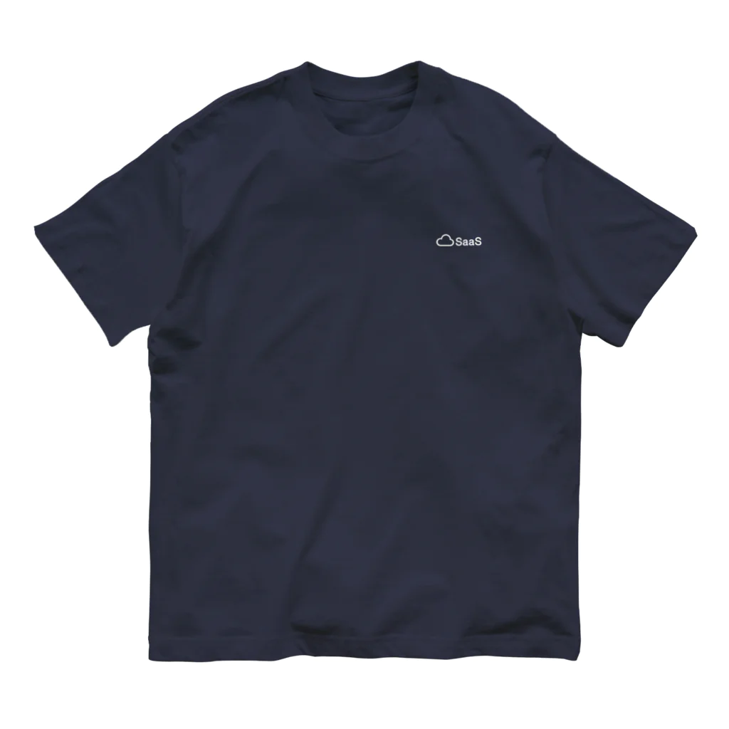 SaaStyle -サースティル-のSaaSクラウド（白プリント）カットソー Organic Cotton T-Shirt