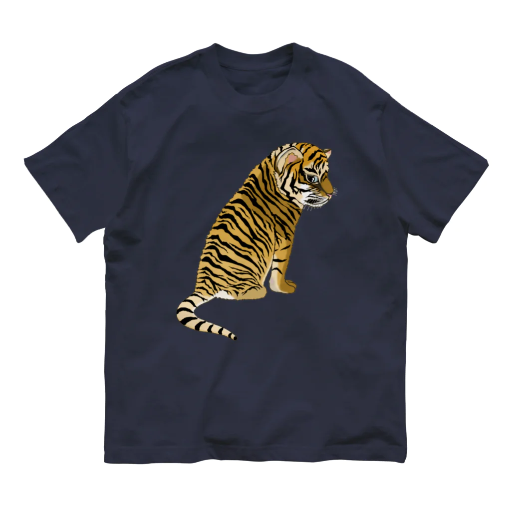 LalaHangeulの虎の子 オーガニックコットンTシャツ