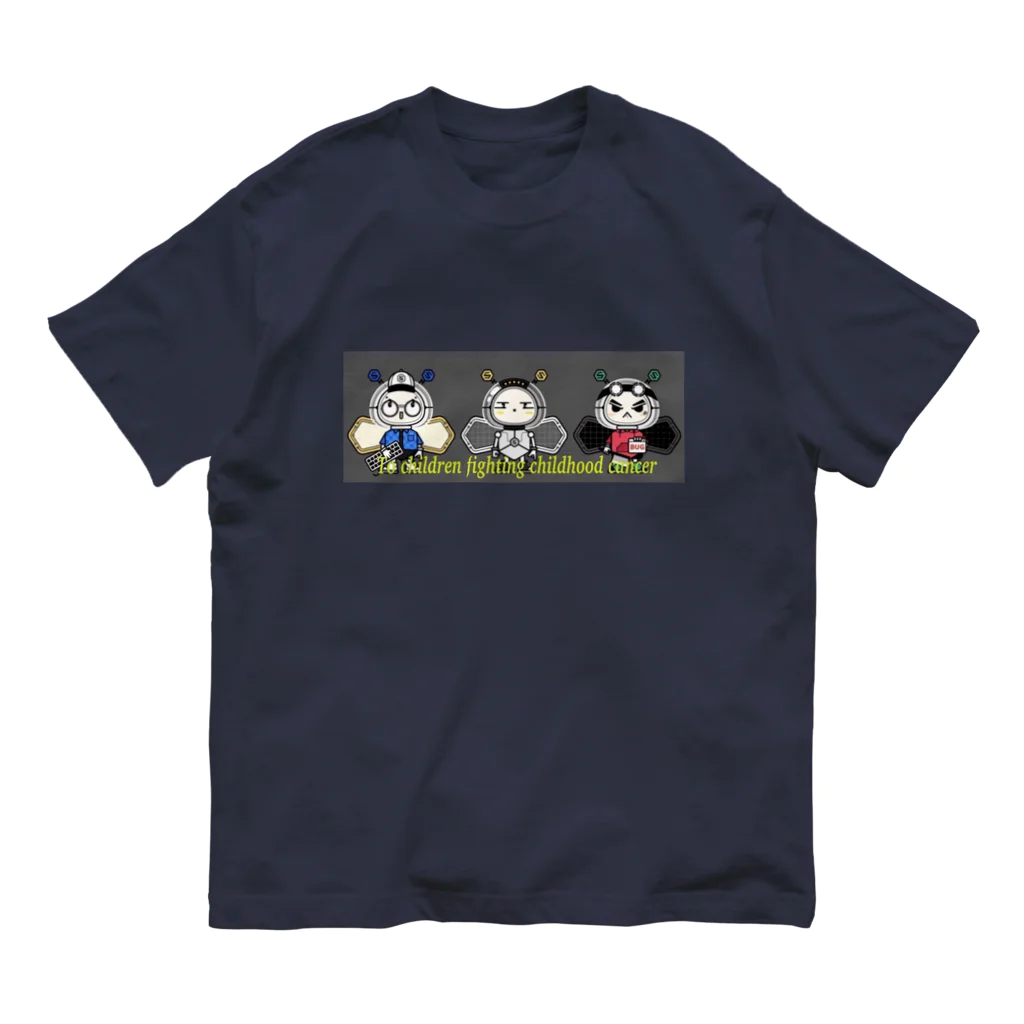 IOST_Supporter_CharityのIOST Bee's オーガニックコットンTシャツ