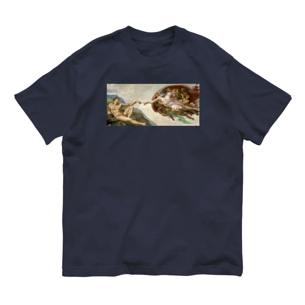 artgalleryのThe Creation of Adam オーガニックコットンTシャツ