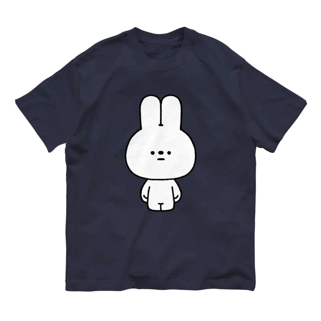 こつｗのおみせの量産うさぎ ノーマル オーガニックコットンTシャツ