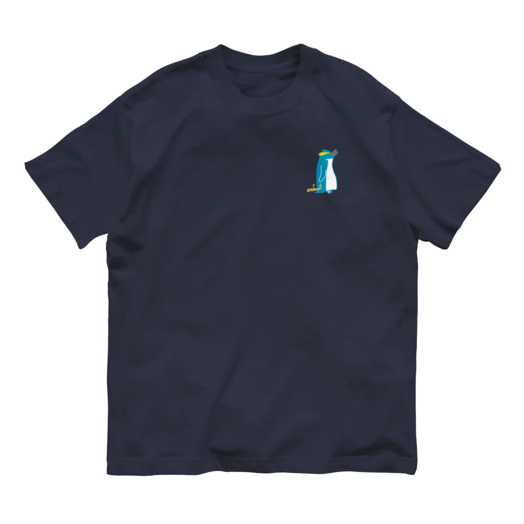 どうぶつYAのイワトビペンギン Organic Cotton T-Shirt