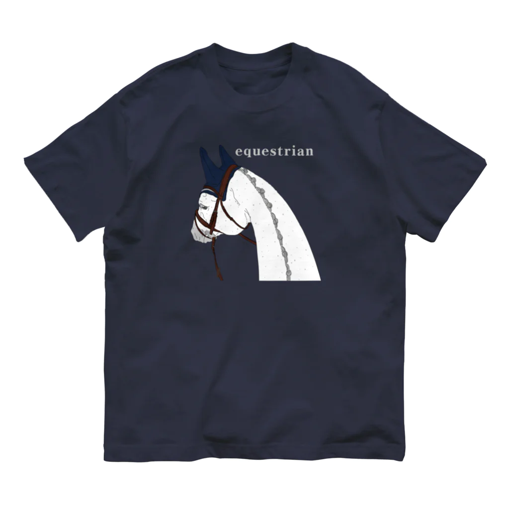 SHIROFUNE_mooooのequestrian  Organic Cotton T-Shirt