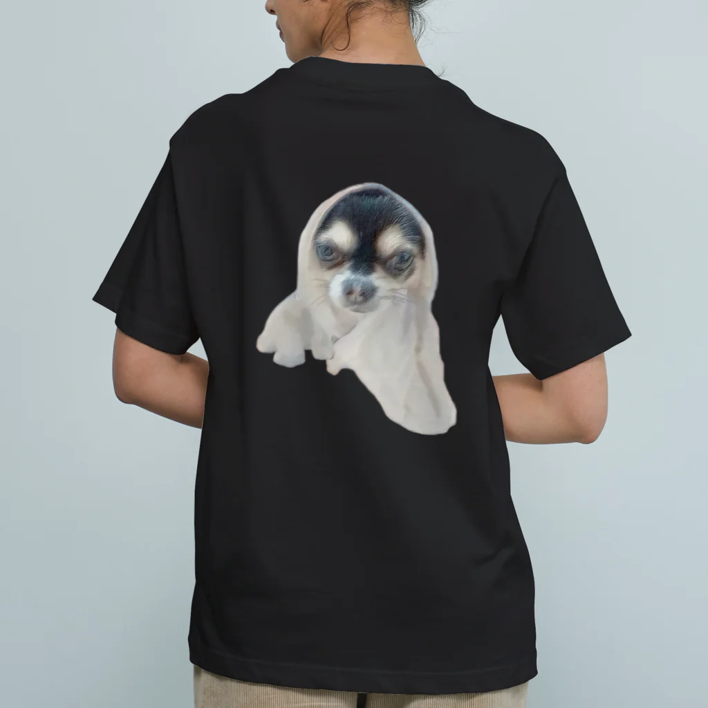 【ホラー専門店】ジルショップの可愛い＊おばけ犬＊写真アート＊チワワ Organic Cotton T-Shirt