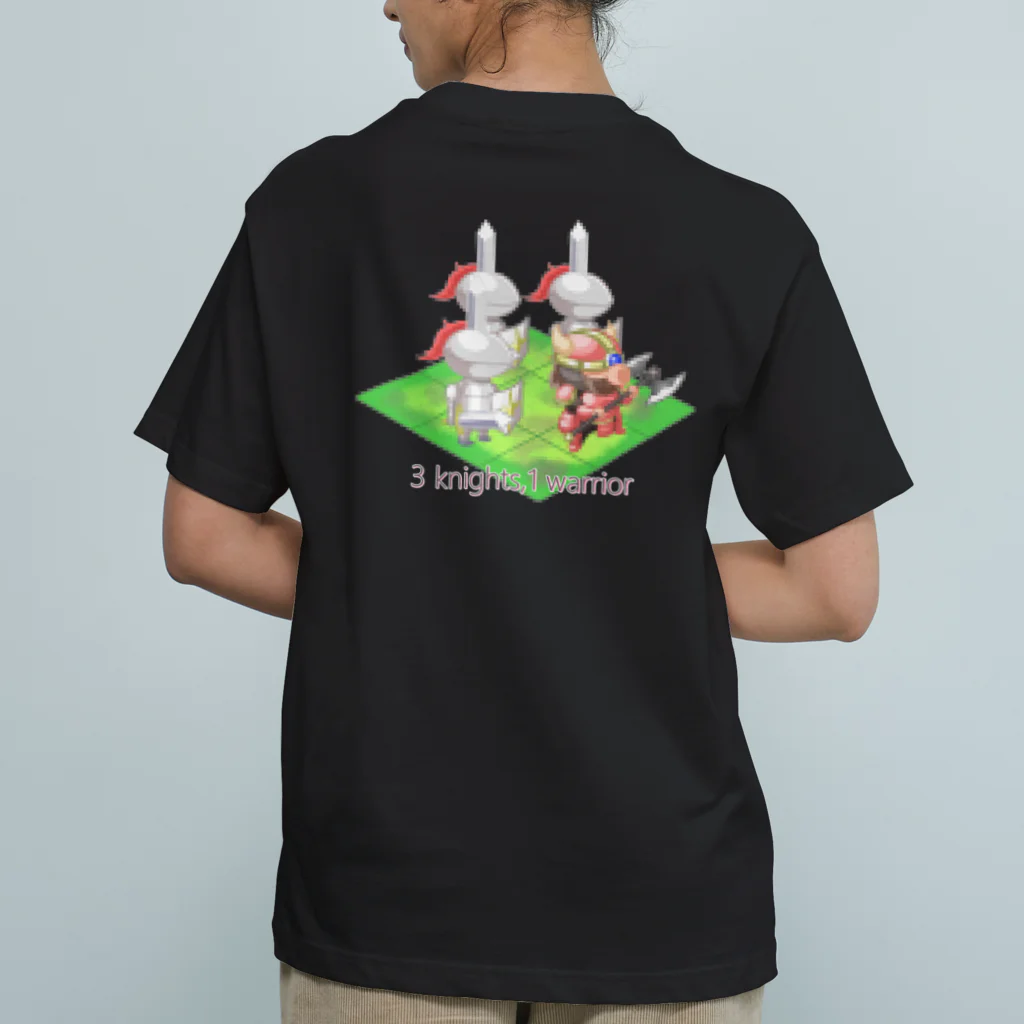 アルカナマイル SUZURI店 (高橋マイル)元ネコマイル店の3 knights,1 warrior(English ver.) Organic Cotton T-Shirt