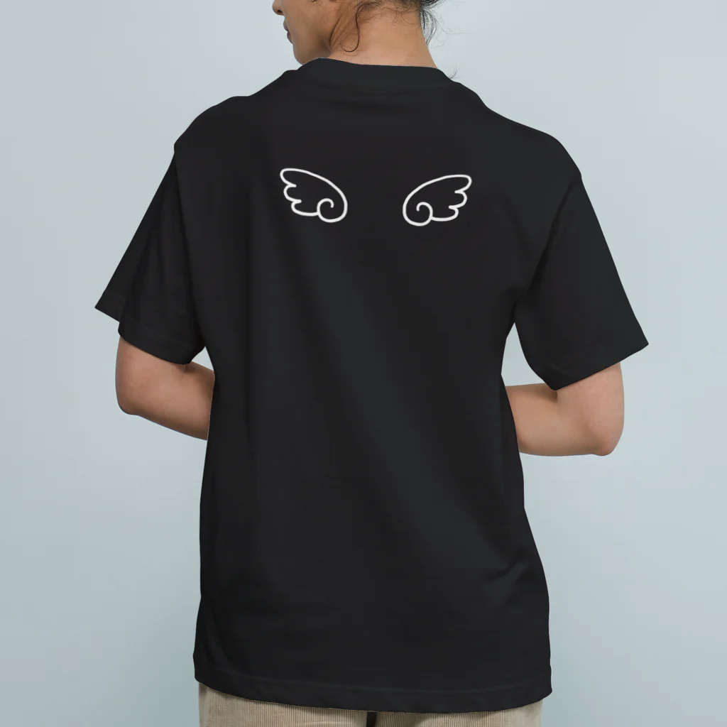 はぬの天使の羽（ホワイト） Organic Cotton T-Shirt