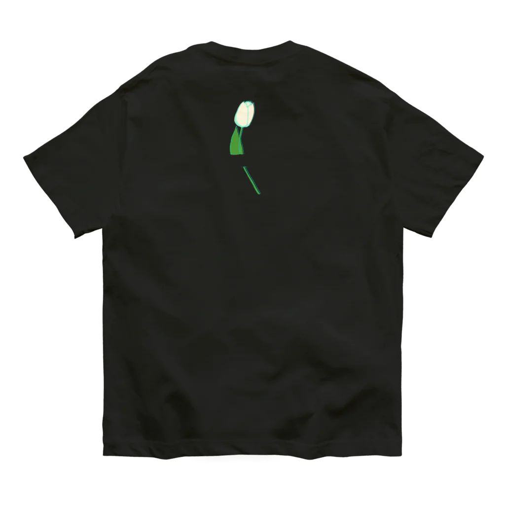 #midnatsuyasumi のえびら　チューリップ（濃色向け） Organic Cotton T-Shirt