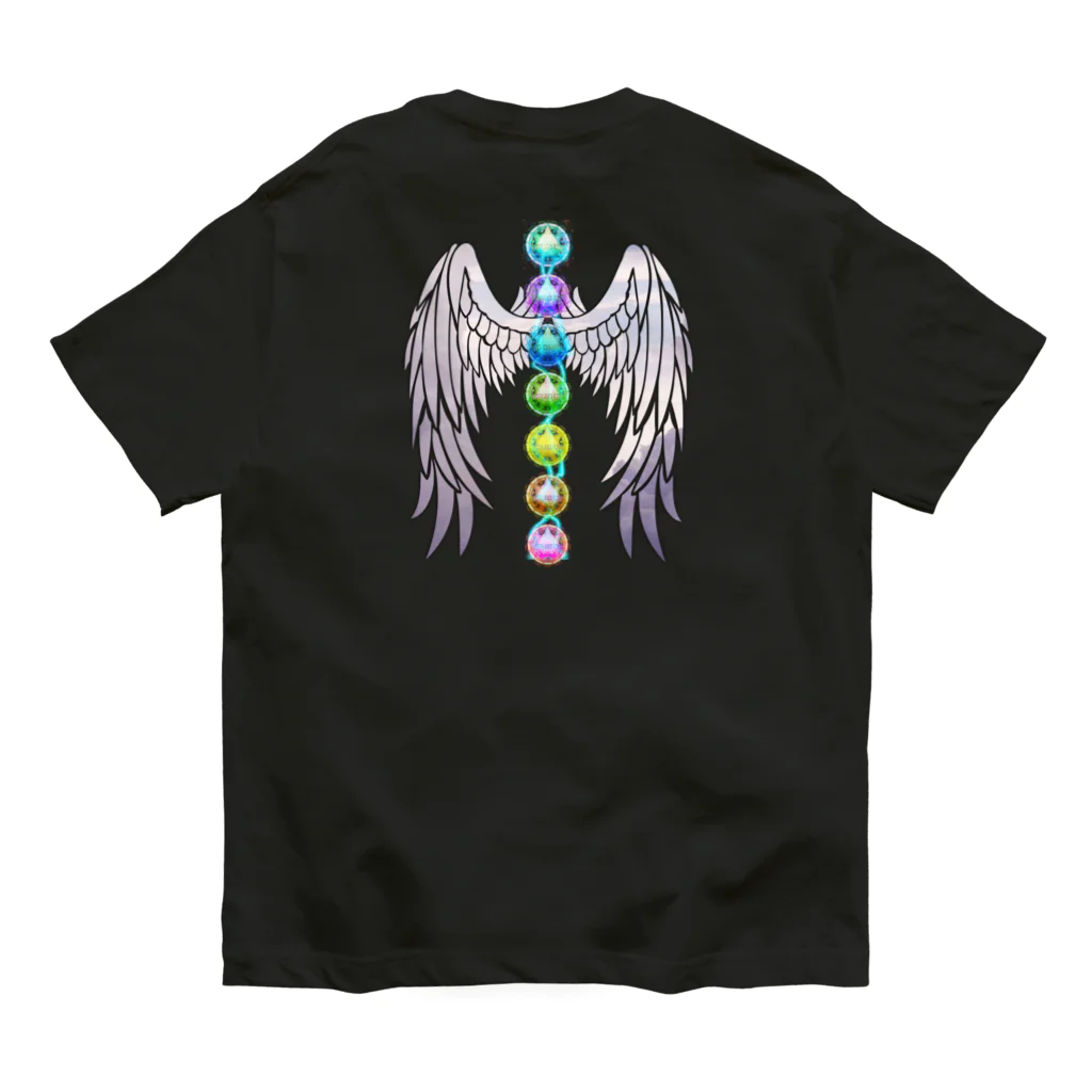 💖宇宙整体♪🌈♪こころからだチャンネル♪💖のuniversal Princess 曼荼羅 オーガニックコットンTシャツ