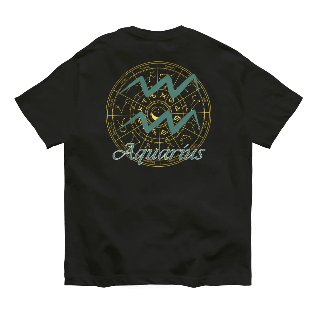 tsukino-utenaの星めぐり《Aquarius ・水瓶座》 オーガニックコットンTシャツ