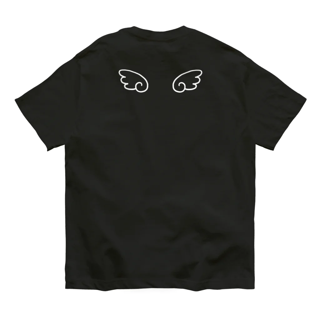 はぬの天使の羽（ホワイト） Organic Cotton T-Shirt