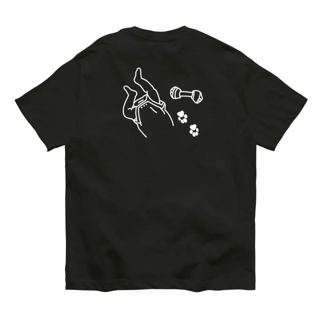 So&MのSo&M_01MW モノクロ版白線 オーガニックコットンTシャツ