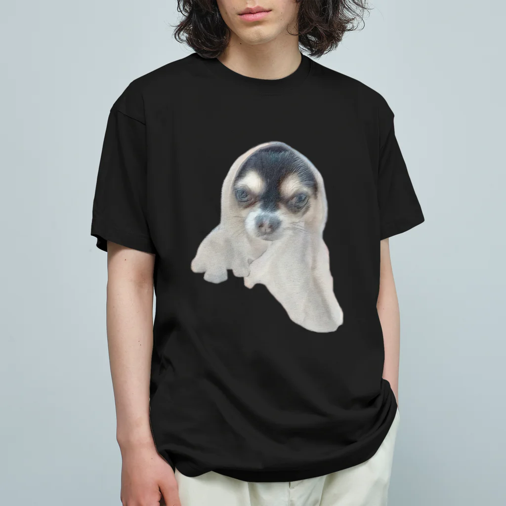 【ホラー専門店】ジルショップの可愛い＊おばけ犬＊写真アート＊チワワ Organic Cotton T-Shirt