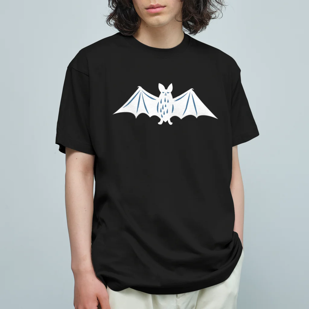 水島ひねの眠っている白コウモリ Organic Cotton T-Shirt