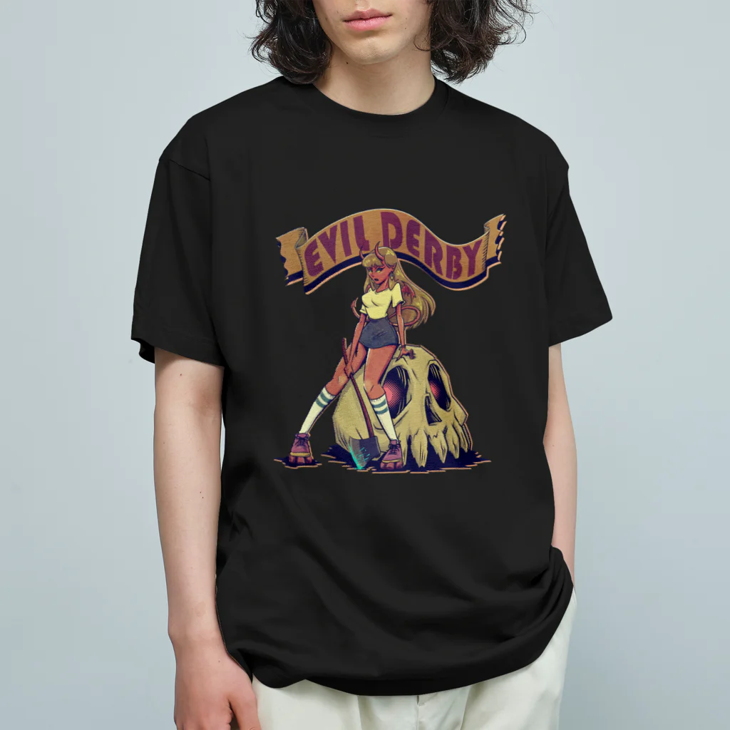 nidan-illustrationの"Evil Derby" オーガニックコットンTシャツ