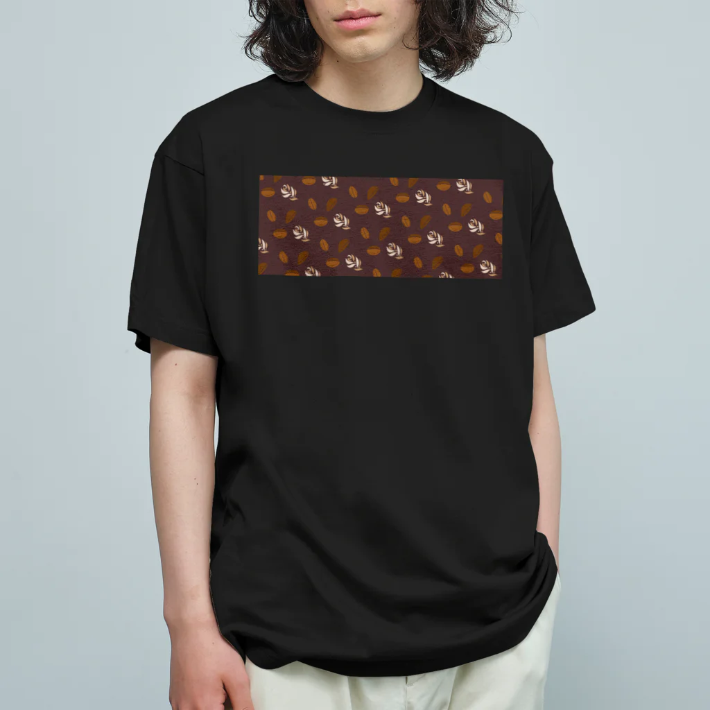 MZグラフィックスのコーヒービーンズ　ブラウン　マグカップ Organic Cotton T-Shirt