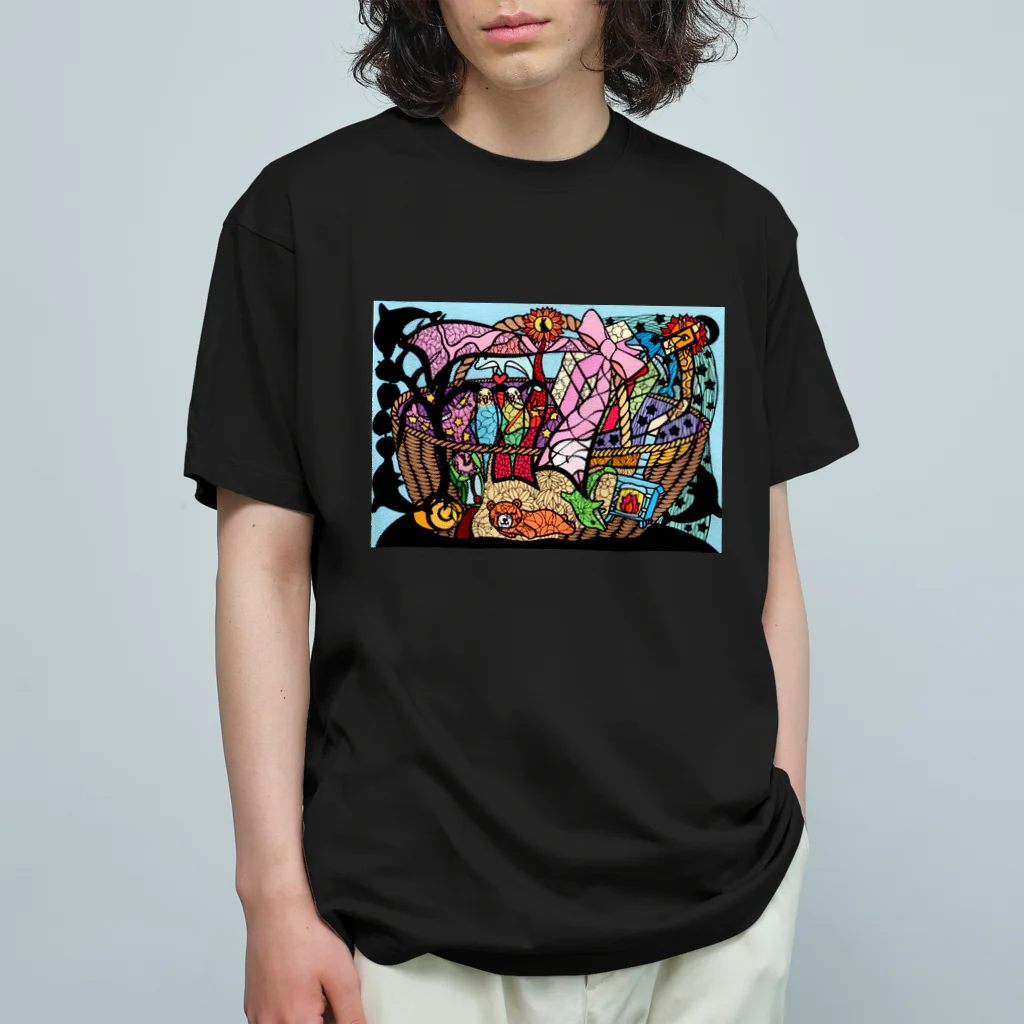 FANTASY PAPERARTのドリームバスケット オーガニックコットンTシャツ