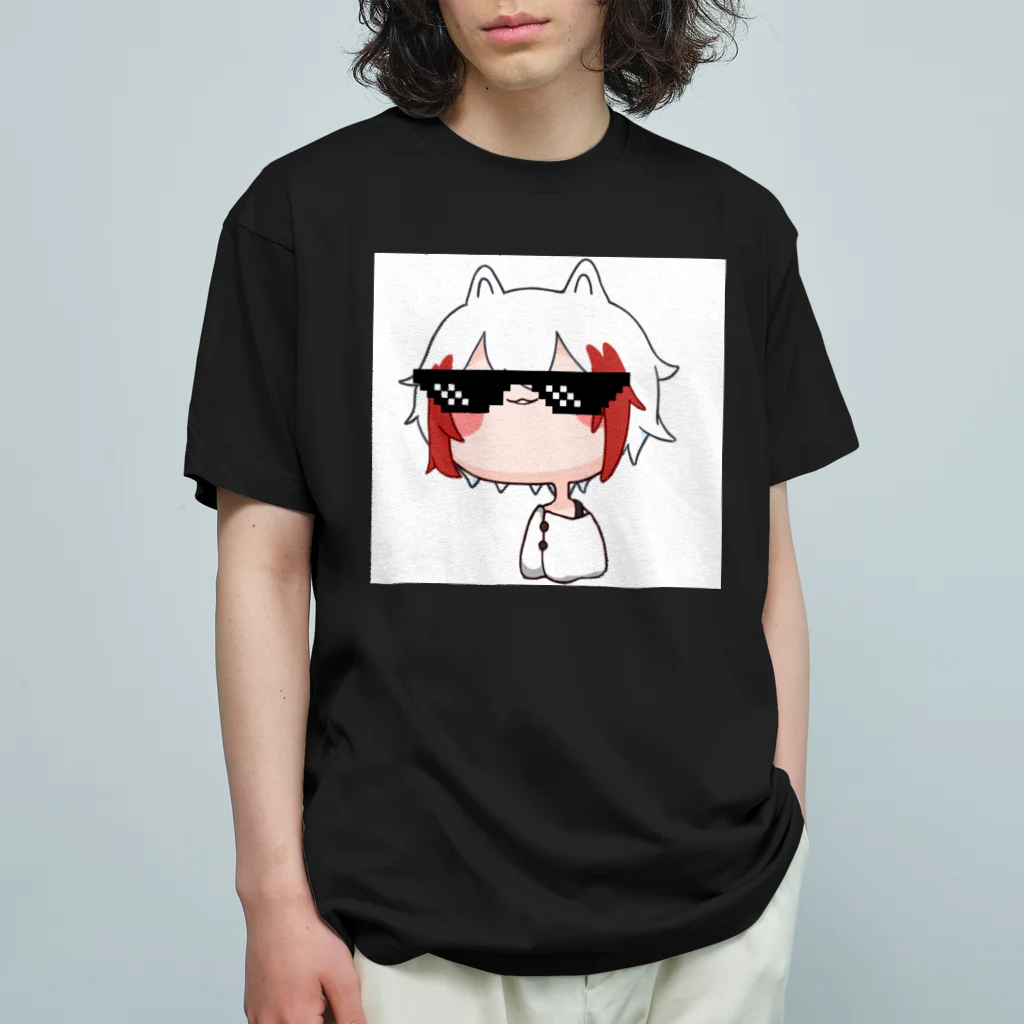 🦙アルパカ🌶配信動物のゆるぱかくん🌶 オーガニックコットンTシャツ