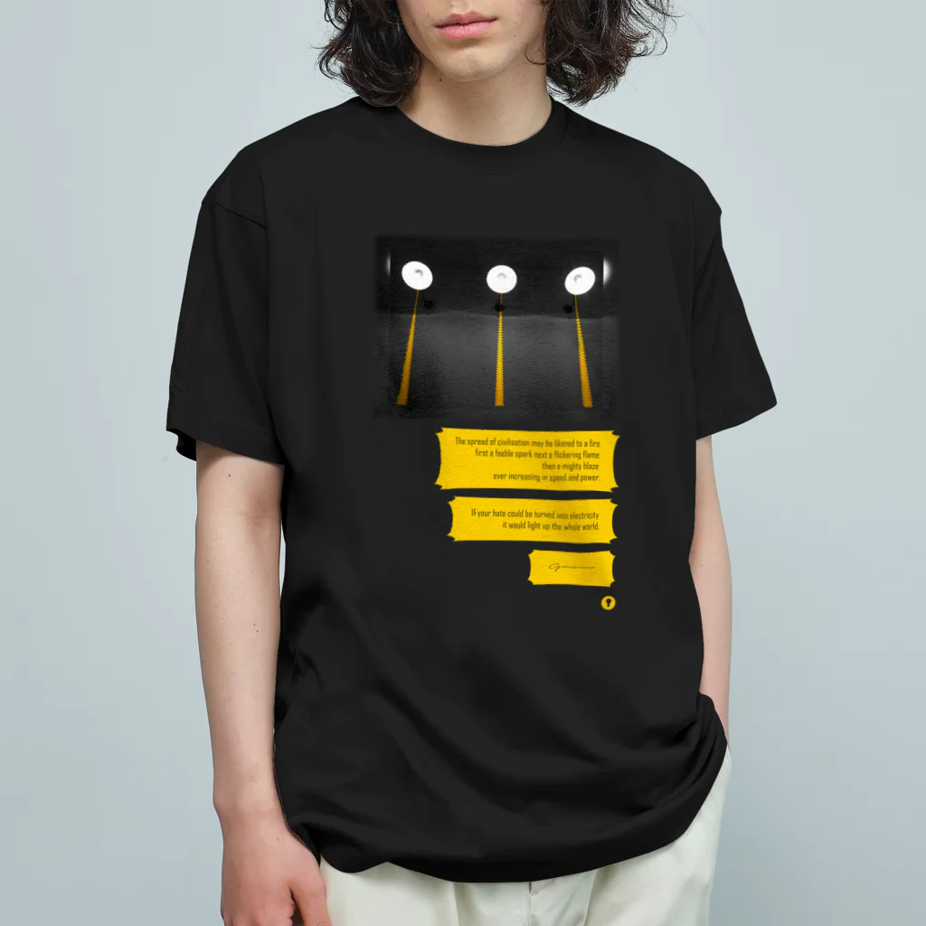 GenerousのThe spread of civilisation オーガニックコットンTシャツ