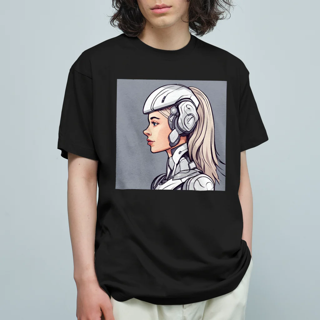 AI Creative Hub（AIクリエイティブハブ）のAIアンドロイド Organic Cotton T-Shirt