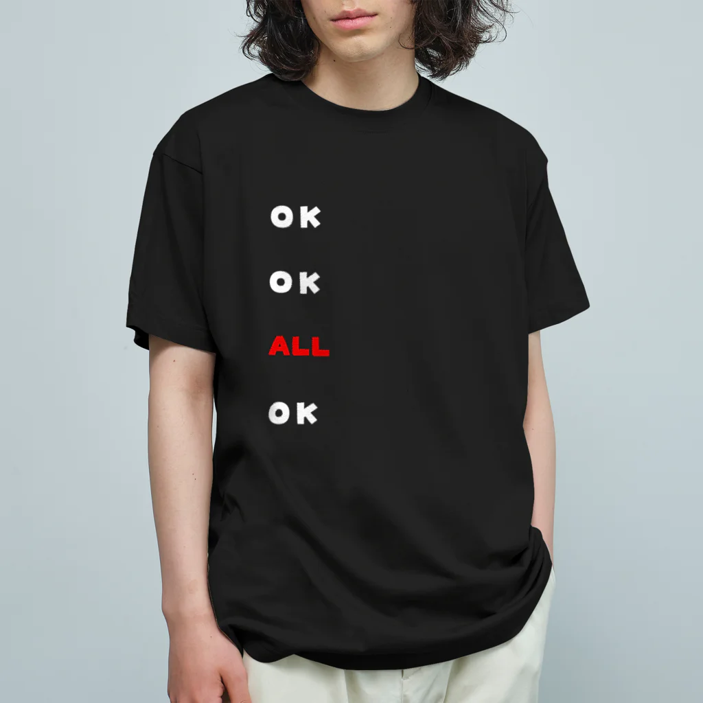 dekajiiのOK OK ALL OK オーガニックコットンTシャツ