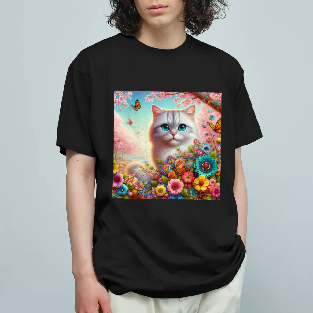 ねこ好き姉貴のねこ好き姉貴 オーガニックコットンTシャツ