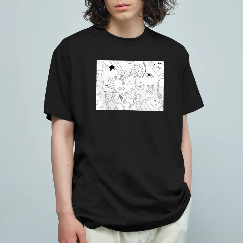 no_ne_kkoのimagination and realitis オーガニックコットンTシャツ