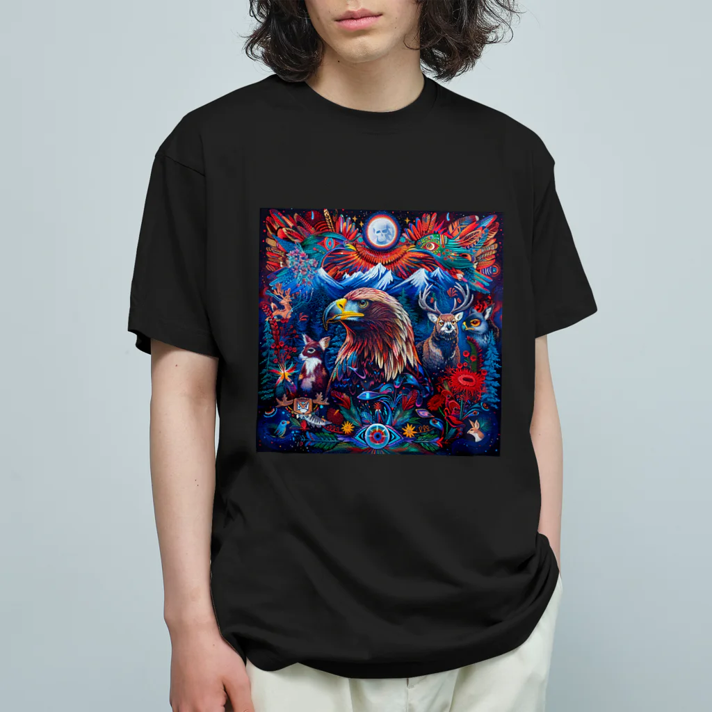 chinita_kakarの森の生き物たち Organic Cotton T-Shirt