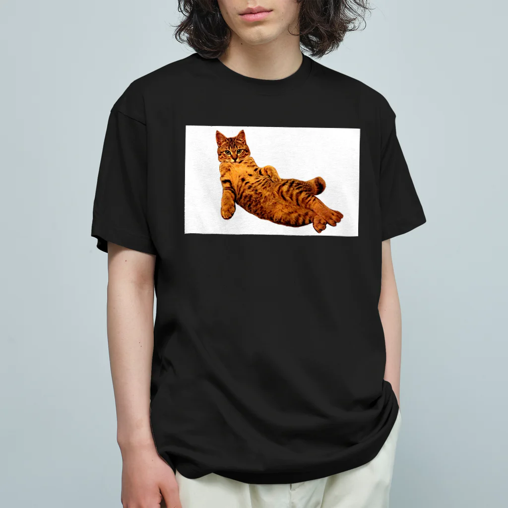 Elegant CatのElegant Cat ③ オーガニックコットンTシャツ