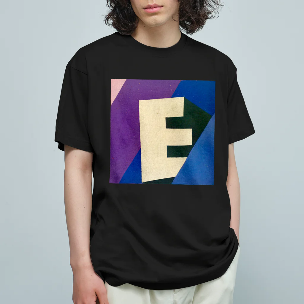 レターオールソーツの'In Vogue E'　 オーガニックコットンTシャツ