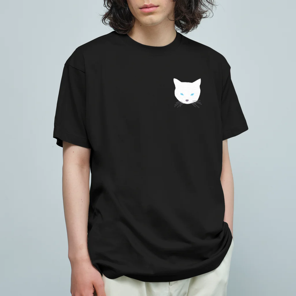 PiZakkuのホワイトキャット Organic Cotton T-Shirt
