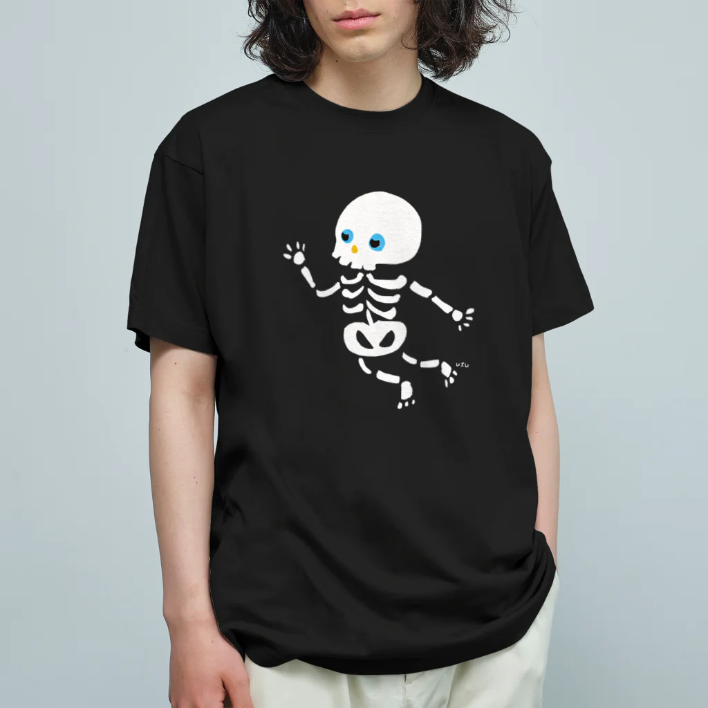 おばけ商店のおばけTシャツ＜でっかいガイコツ＞ Organic Cotton T-Shirt