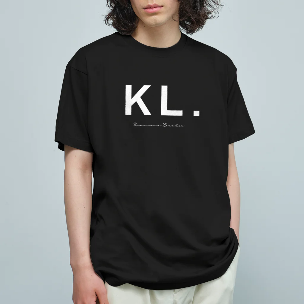 KL-storeのバックプリントT #01 革の部位 Organic Cotton T-Shirt