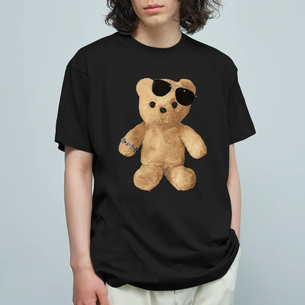 💜Salon de Lucia💜のTeddy with Glasses オーガニックコットンTシャツ