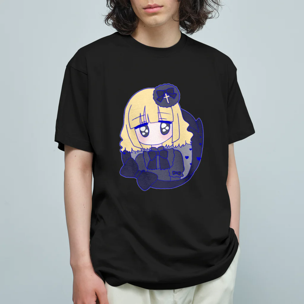 かわいいもののおみせ　いそぎんちゃくのゴシックロリィタちゃん🖤 オーガニックコットンTシャツ