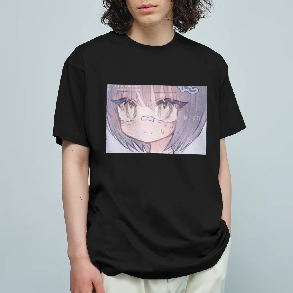 あくむ病院のNEKO オーガニックコットンTシャツ