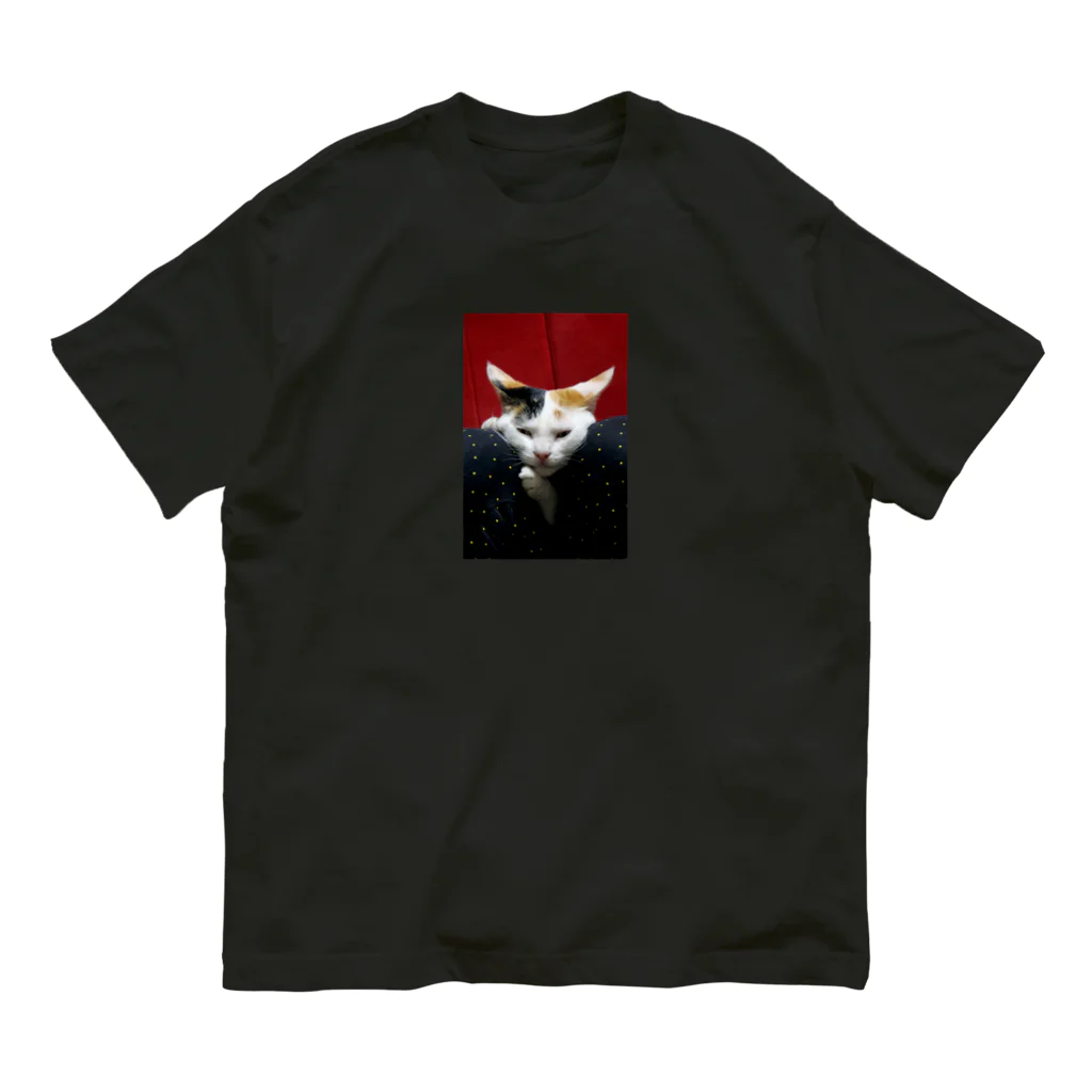 もけけ工房 SUZURI店の妖怪美少女猫びわちゃん Organic Cotton T-Shirt