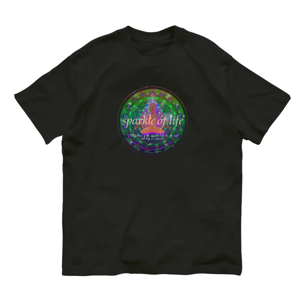 💖宇宙整体♪🌈♪こころからだチャンネル♪💖の生命の輝き Organic Cotton T-Shirt