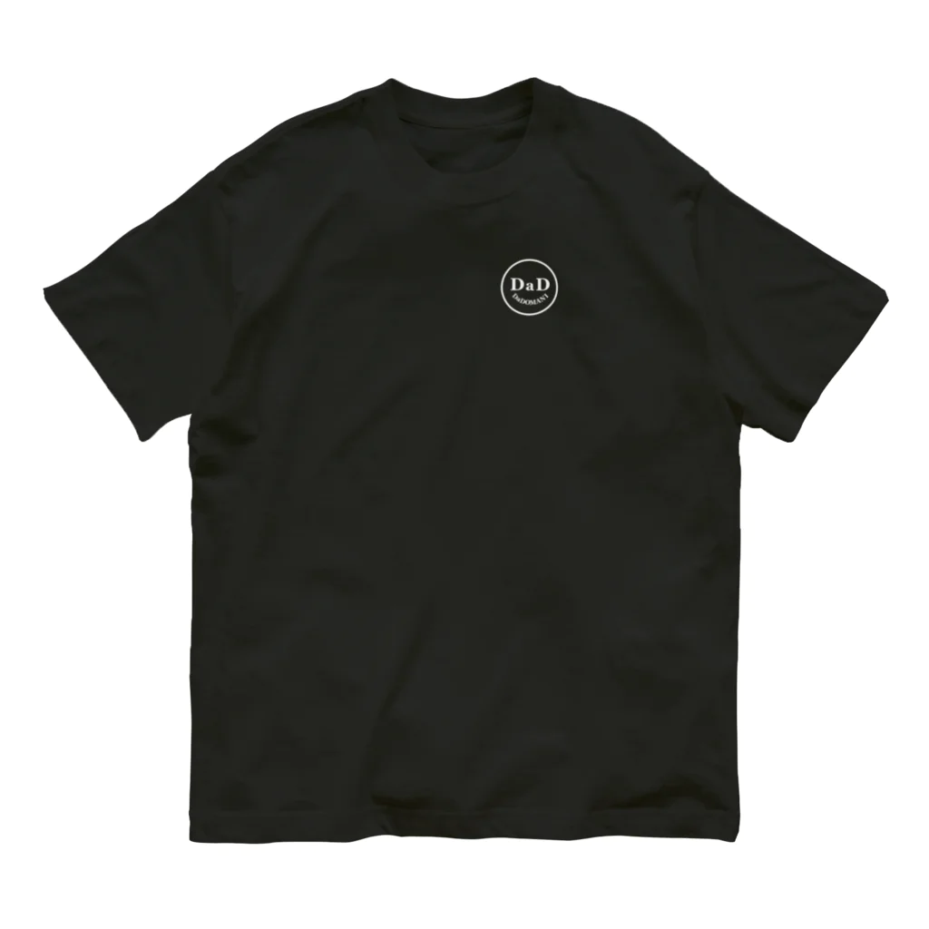 cafe-dadomaniのワンポイントDaDちゃん 顔ロゴ 黒T専用 Organic Cotton T-Shirt