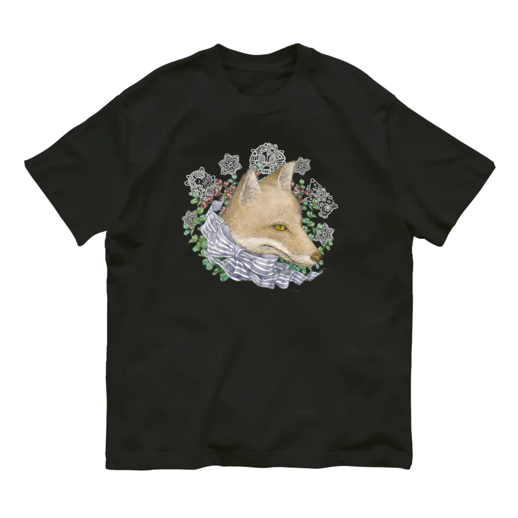 ラビッシュアートの月夜の獣：キツネの主人公 Organic Cotton T-Shirt