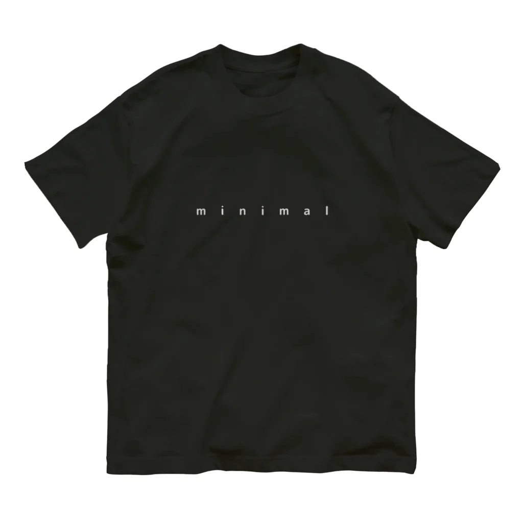 Maruquareのminimal_text Organic Cotton T-Shirt