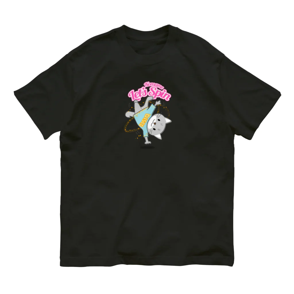 CATLESのCATLES Komame Let's Spin コマメレッツスピン オーガニックコットンTシャツ