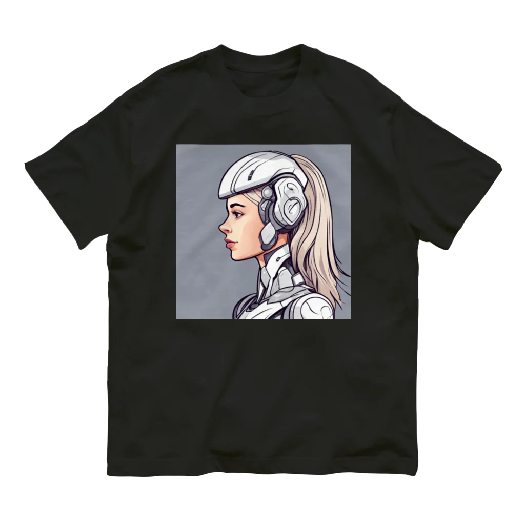 AI Creative Hub（AIクリエイティブハブ）のAIアンドロイド Organic Cotton T-Shirt