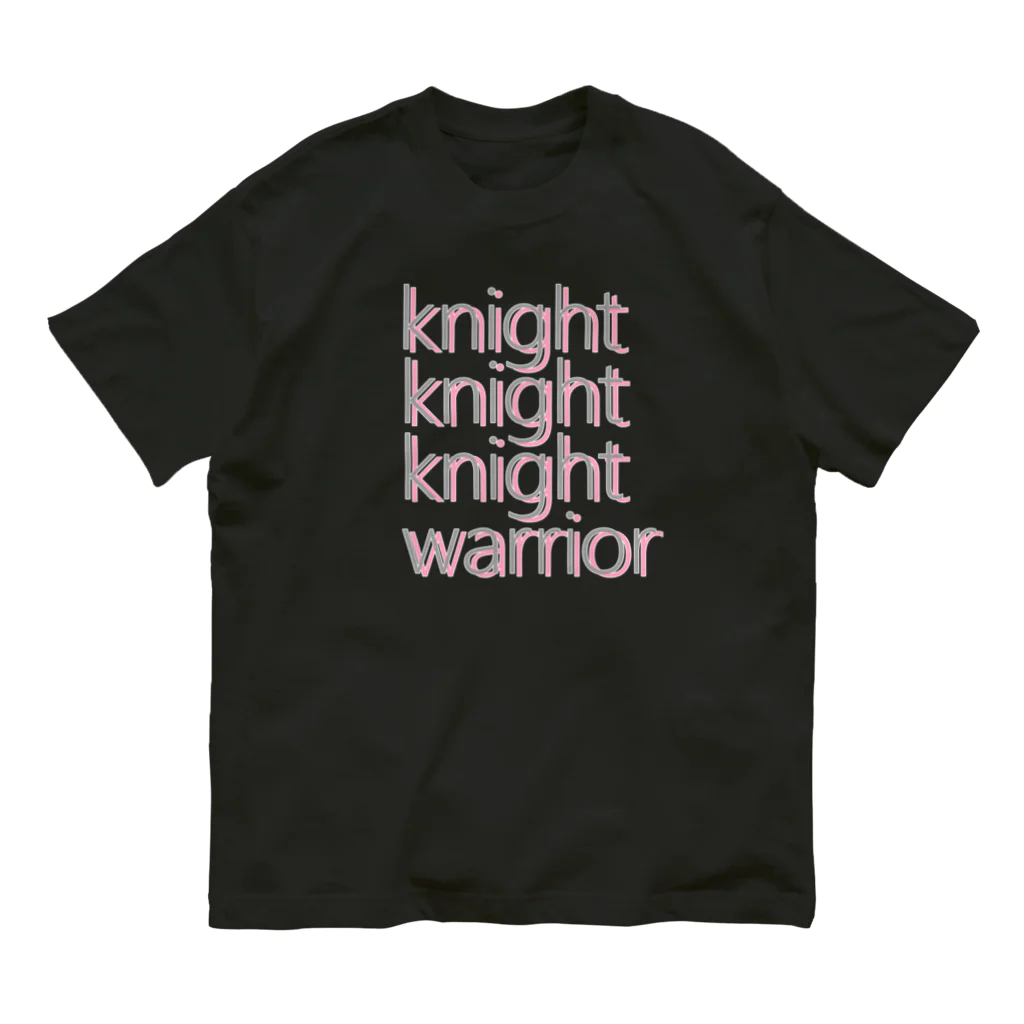 アルカナマイル SUZURI店 (高橋マイル)元ネコマイル店の3 knights,1 warrior(English ver.) Organic Cotton T-Shirt