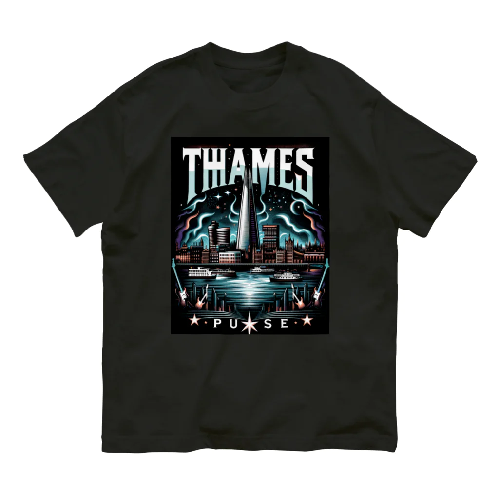 FAKE ARTIST ～架空アーティストグッズ～のThames Pulse Organic Cotton T-Shirt