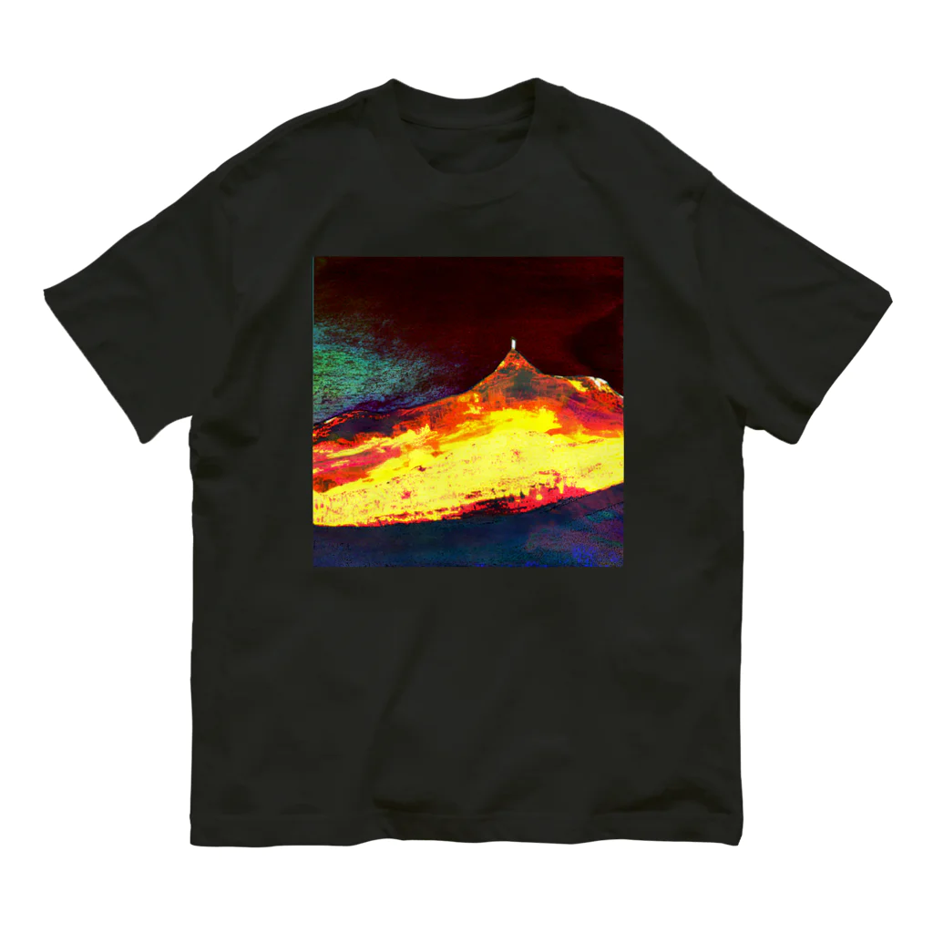 水草の火口の夜 Organic Cotton T-Shirt