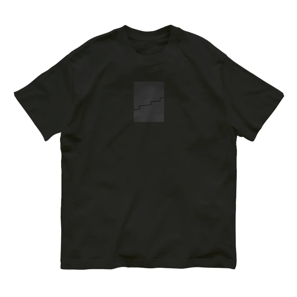 rilybiiのCharcoal✖️Black オーガニックコットンTシャツ